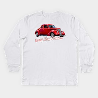 1937 Ford Deluxe Business Coupe Kids Long Sleeve T-Shirt